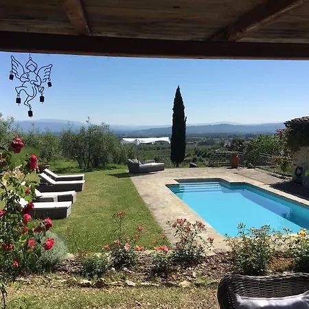 Panoramic View From Stone Apartment- Pool And A/c Apartment Montevarchi